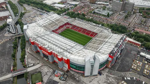 Aerial view of Old Trafford